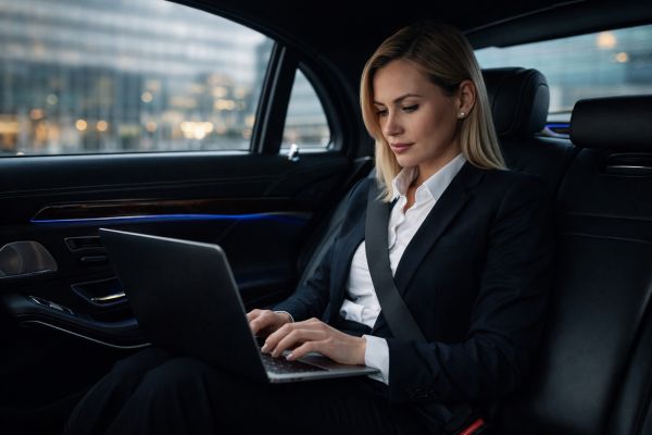 Ejecutiva en transporte premium